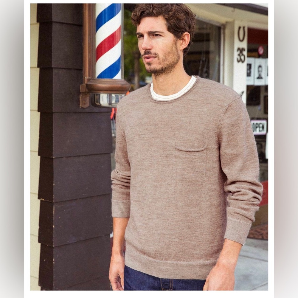 Outerknown Buenas Noches Crew - Camel